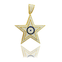 CZ Star With Eye (Sterling Silver) - Popular Jewelry