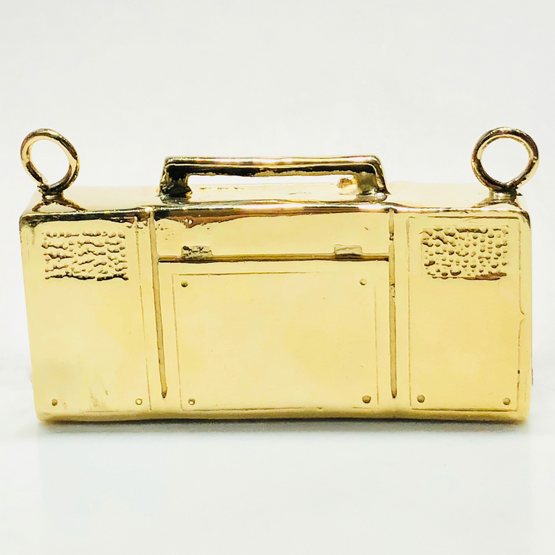 Boombox Pendant 10K Yellow Gold - Popular Jewelry