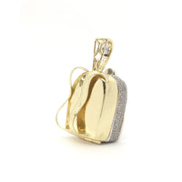 Diamond Backpack Pendant (10K) back - Popular Jewelry - New York