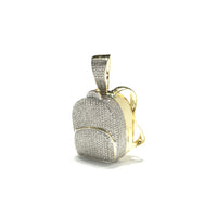 Diamond Backpack Pendant (10K) front - Popular Jewelry - New York