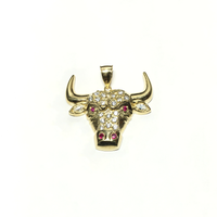 Bull Head CZ Kulon (10K) - Popular Jewelry