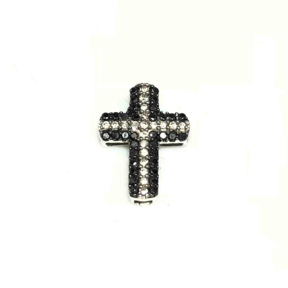 Monochromatic Diamond Cross Pendant (10K)