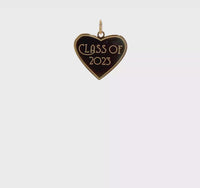 Class of 2023 Heart Pendant (14K) 360 - Popular Jewelry - New York