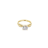Zirconia Pave Infinity Engament Ring (14K)