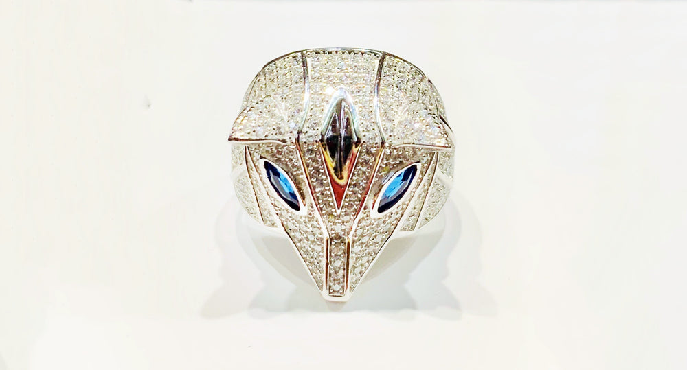 Fox Head CZ Ring (Silver).