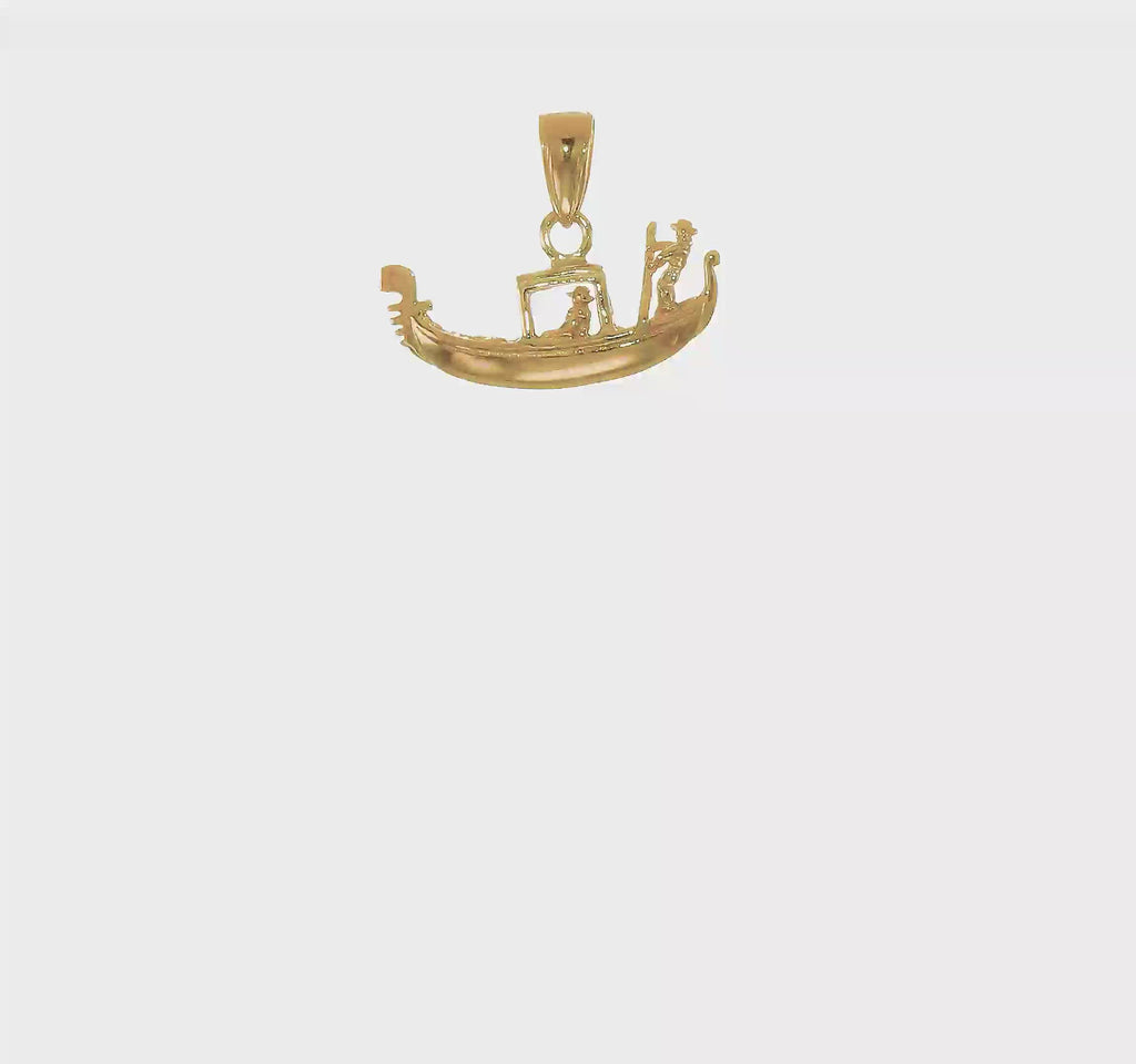 Gondola 3D Pendant (14K) 360 - Popular Jewelry - New York
