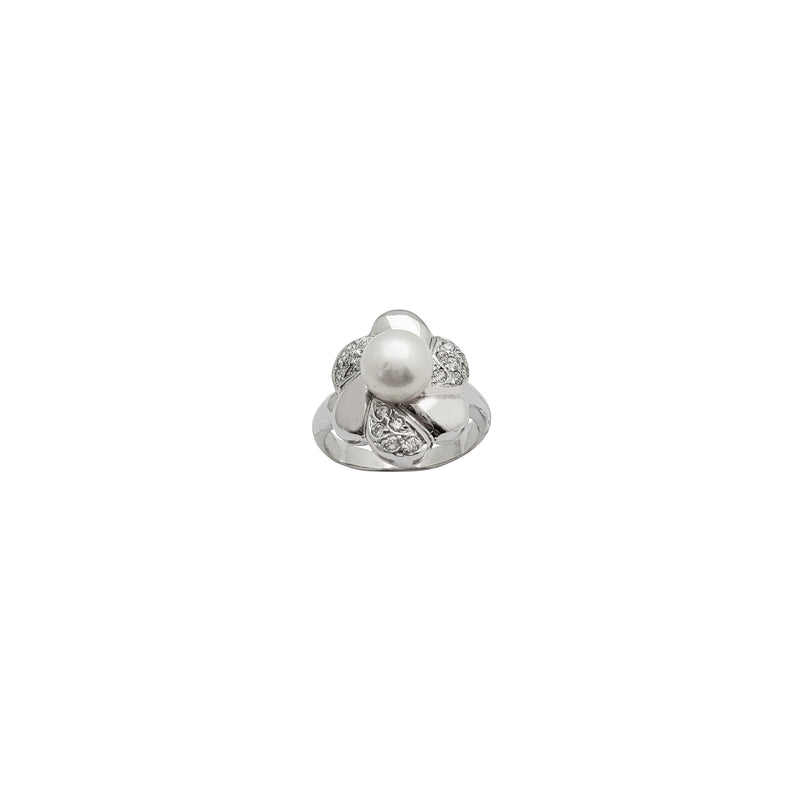 Flower Pearl Ring (14K)