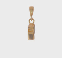 Golden Whistle Pendant (14K) 360 - Popular Jewelry - New York