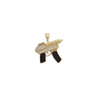 Iced Out Submachine Gun Pendant (14K)