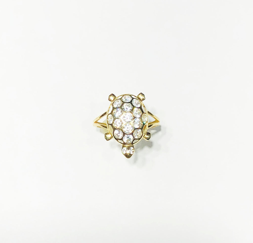 Turtle CZ Ring (14K)