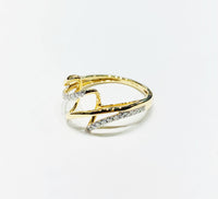 Zigzag diamond ring (14K)