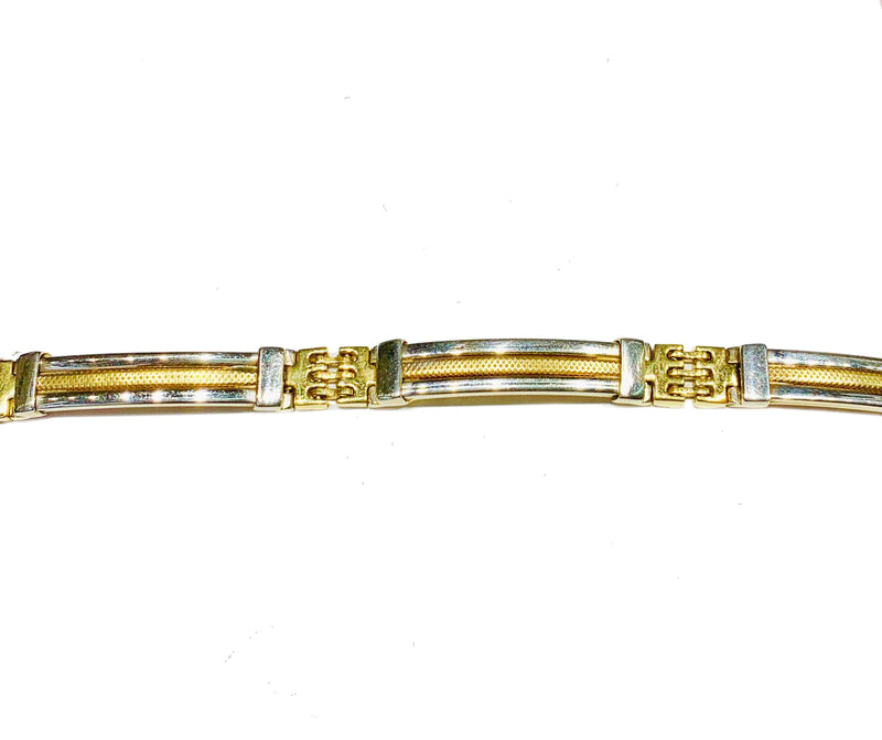 Two-tone bracelet (14K).