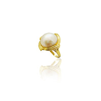 Pearly Swirl Ring (14K)