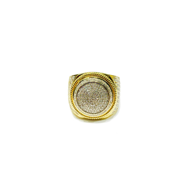 Diamond Circle Ring (14K).