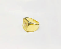Square CZ Ring (10K).