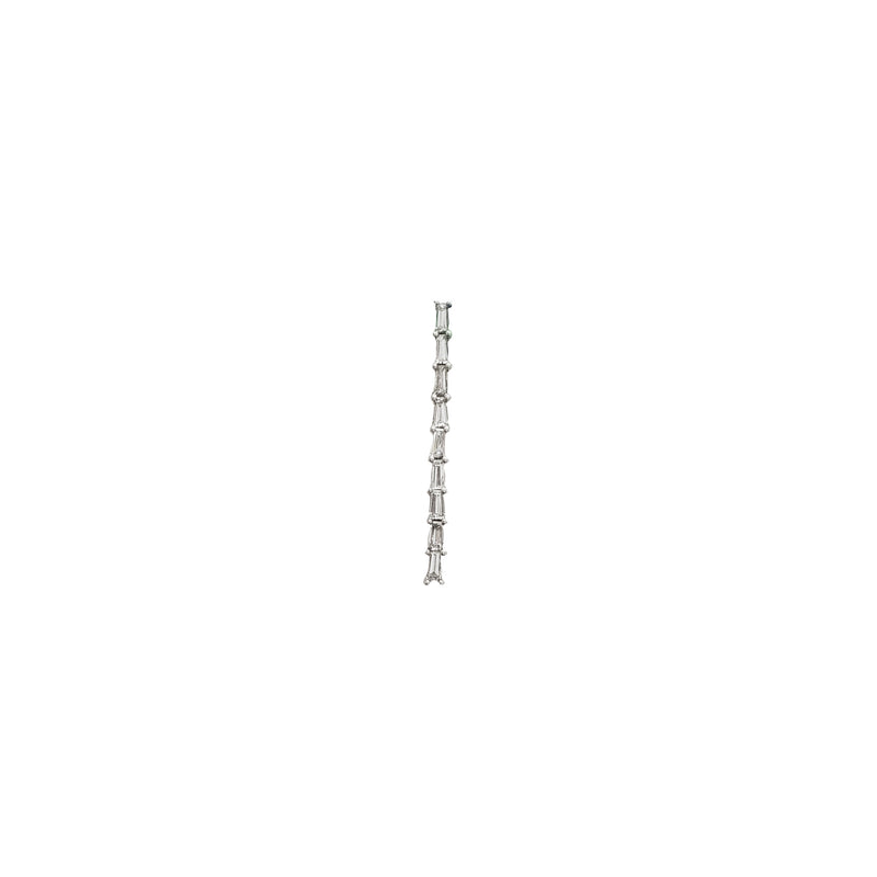 Vertical Baguette Diamond Pendant (18K)