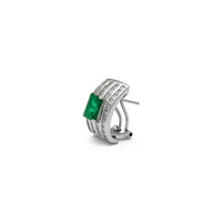 ຂ້າງເພັດ Stanchion Emerald Huggie ຕຸ້ມຫູ (18K) - Popular Jewelry - ເມືອງ​ນີວ​ຢອກ