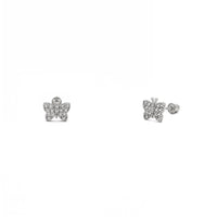 Icy Butterfly Mini Stud Earrings (14K) main - Popular Jewelry - New York