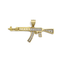 АҚ-47 CZ кулонды үлкен (14K) алдыңғы жағы - Popular Jewelry - Нью Йорк