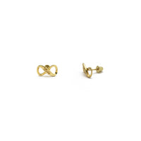 Gravirane Love Infinity naušnice (14K) Main - Popular Jewelry - Njujork