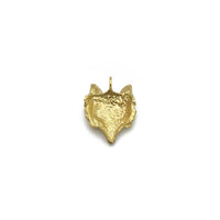 Fox Head Pendant (14K) back - Popular Jewelry - New York