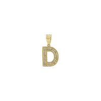 Sıxılmış İlkin Məktublar D Kolye (14K) ön - Popular Jewelry - Nyu-York