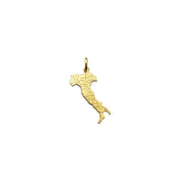 Italia Map Pendant (14K) front - Popular Jewelry - New York