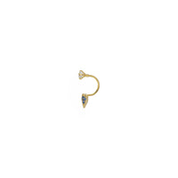Love Curved Barbell Earrings (14K) side - Popular Jewelry - New York