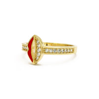 Luscious Lips Ring (14K) side - Popular Jewelry - New York