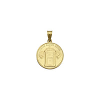 Pope Joannes Paulus II Medallion Pendant (14K) side - Popular Jewelry - New York