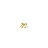 Кыска бирок жакшы фразеологиялык кулон (14K) алдыңкы бети - Popular Jewelry - Нью-Йорк