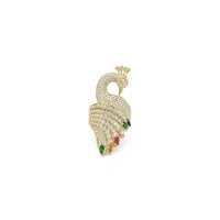 White Peacock CZ Ring (14K) front - Popular Jewelry - New York