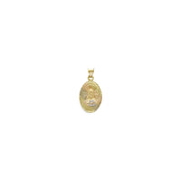 Овальный кулон «Святое Сердце Иисуса» (14K) спереди - Popular Jewelry - Нью-Йорк