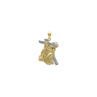 Cross-Bearer Jesus Pendant (14K) front - Popular Jewelry - New York