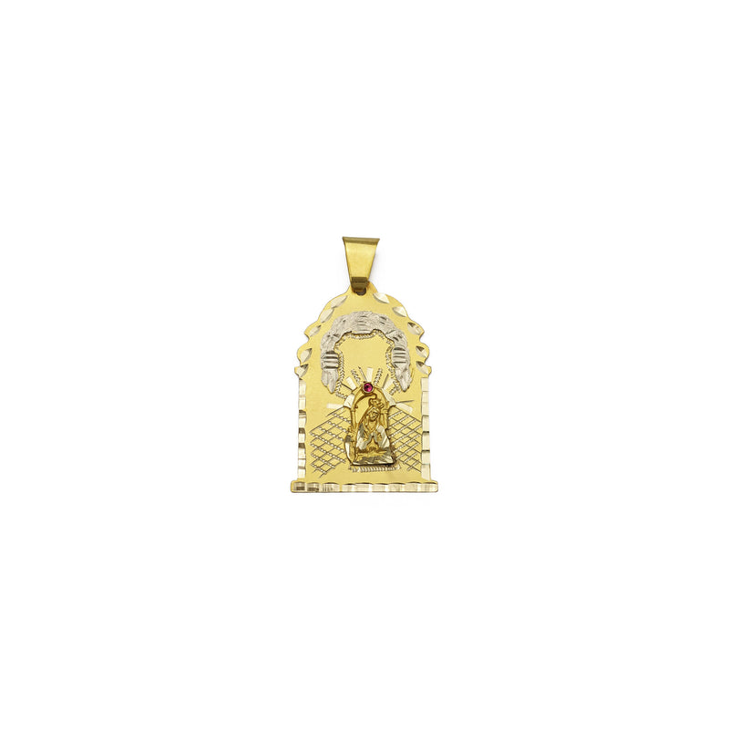 Enshrined Saint Altagracia Pendant (14K) front - Popular Jewelry - New York