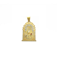 பொறிக்கப்பட்ட செயிண்ட் பார்பரா பெண்டண்ட் (14 கே) முன் - Popular Jewelry - நியூயார்க்