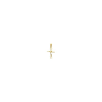 Mini Crucifix Cross Pendant (14K) front - Popular Jewelry - New York