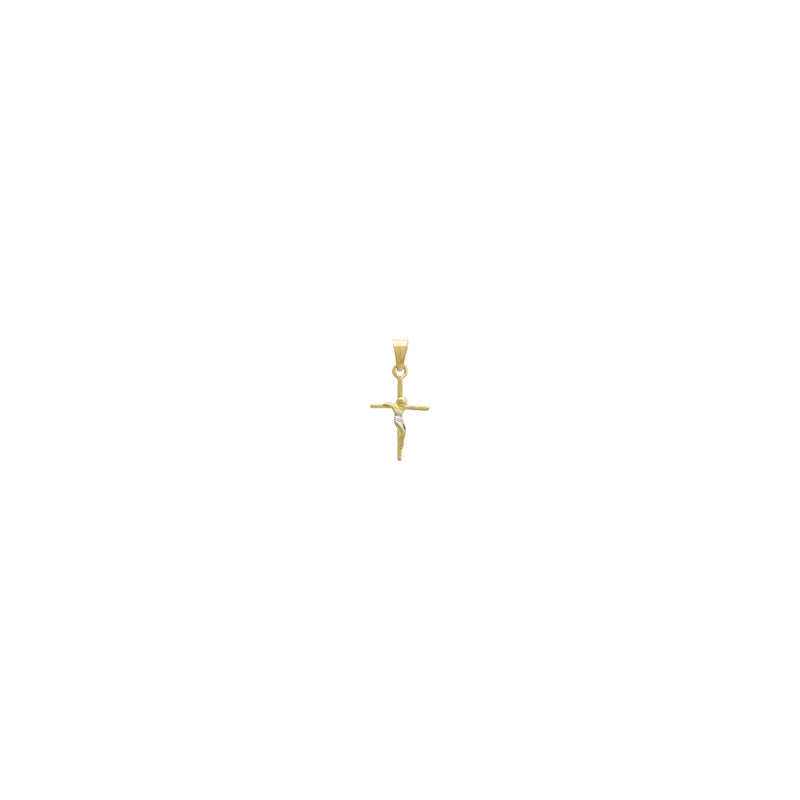 Mini Crucifix Cross Pendant (14K) front - Popular Jewelry - New York