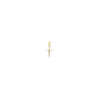 Mini Crucifix Cross Pendant (14K) diagonal - Popular Jewelry - New York