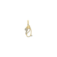 Minimalist Glam Cat Pendant (14K) front - Popular Jewelry - New York