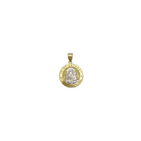 Saint Anthony Round Medallion Pendant (14K) framan - Popular Jewelry - Nýja Jórvík