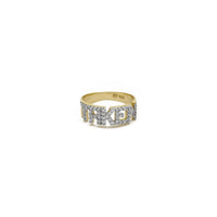 'TAKEN' Wording Ring (14K) front - Popular Jewelry - New York
