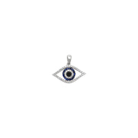 Colgante de ollos malvados con diamantes (14K) dianteiro - Popular Jewelry - Nova York
