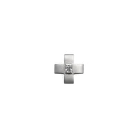Kreikkalainen Cross Radiant-Cut Zirkonia riipus (14K) edessä - Popular Jewelry - New York