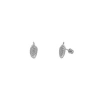 Leaf Stud Earrings (14K) main - Popular Jewelry - New York