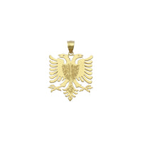 阿尔巴尼亚鹰吊坠（14K）正面- Popular Jewelry  - 纽约