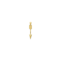 Arrow Pendant (14K) front - Popular Jewelry - New York