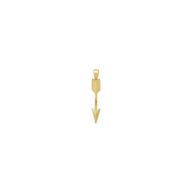 Arrow Pendant (14K) front - Popular Jewelry - New York