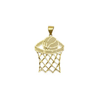 Basketball Hoop Pendant (14K) anteriore - Popular Jewelry - New York