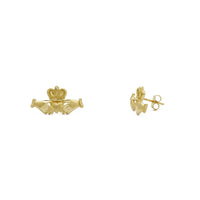 Claddagh Stud Earrings (14K) main - Popular Jewelry - New York